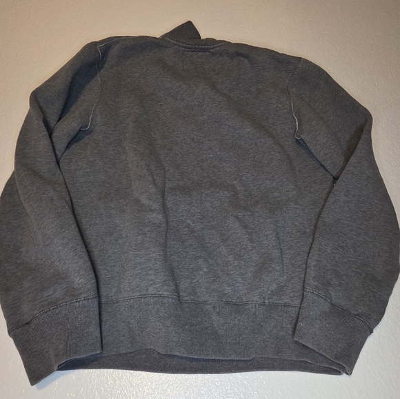 Abercrombie Fitch 1/4 Zip Pullover Sweatshirt Mens Small Gray - Picture 3 of 3